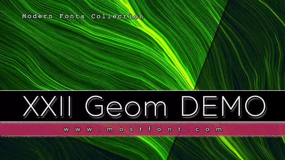 Typographic Design of XXII-Geom-DEMO