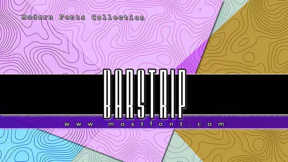 Typographic Design of BARSTRIP