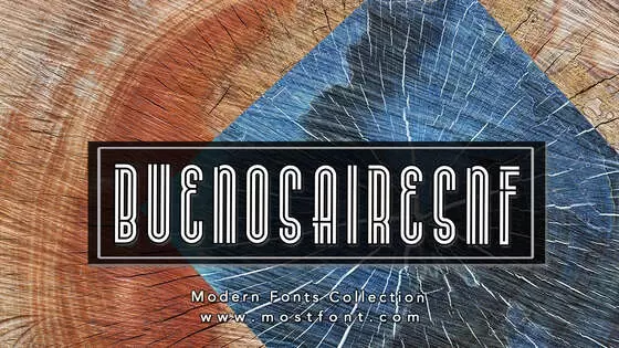 「BuenosAiresNF」字体排版图片