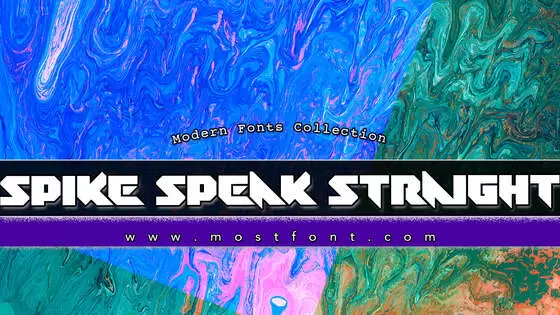 Typographic Design of Spike-Speak-Straight