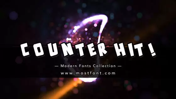 「Counter-Hit!」字体排版图片