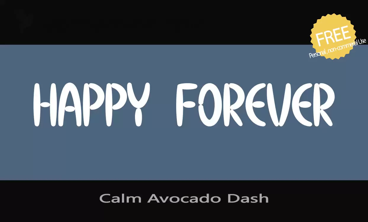 Sample of Calm-Avocado-Dash