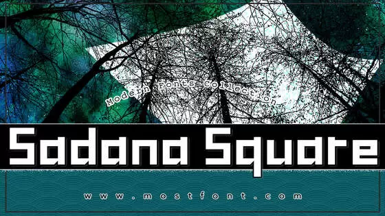 「Sadana-Square」字体排版图片