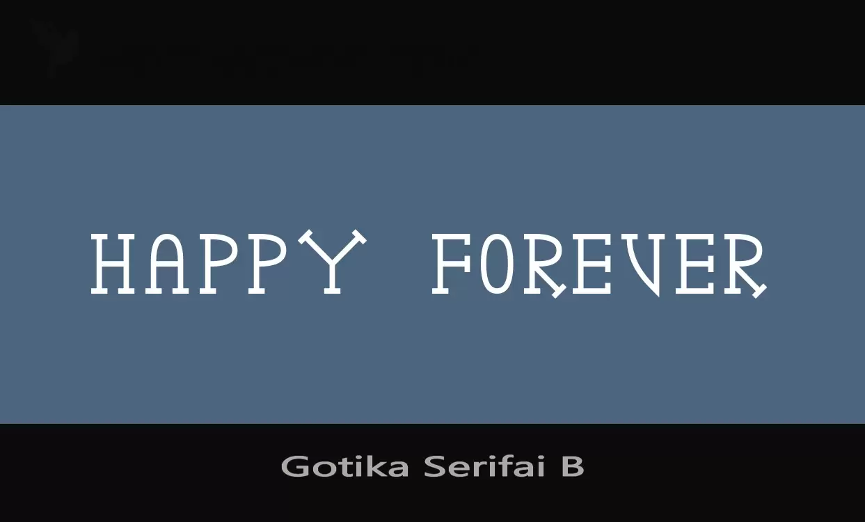 Sample of Gotika-Serifai-B