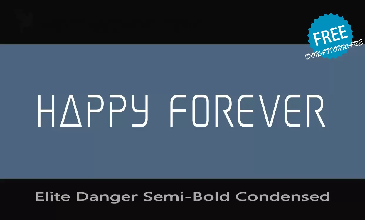 Sample of Elite-Danger-Semi-Bold-Condensed