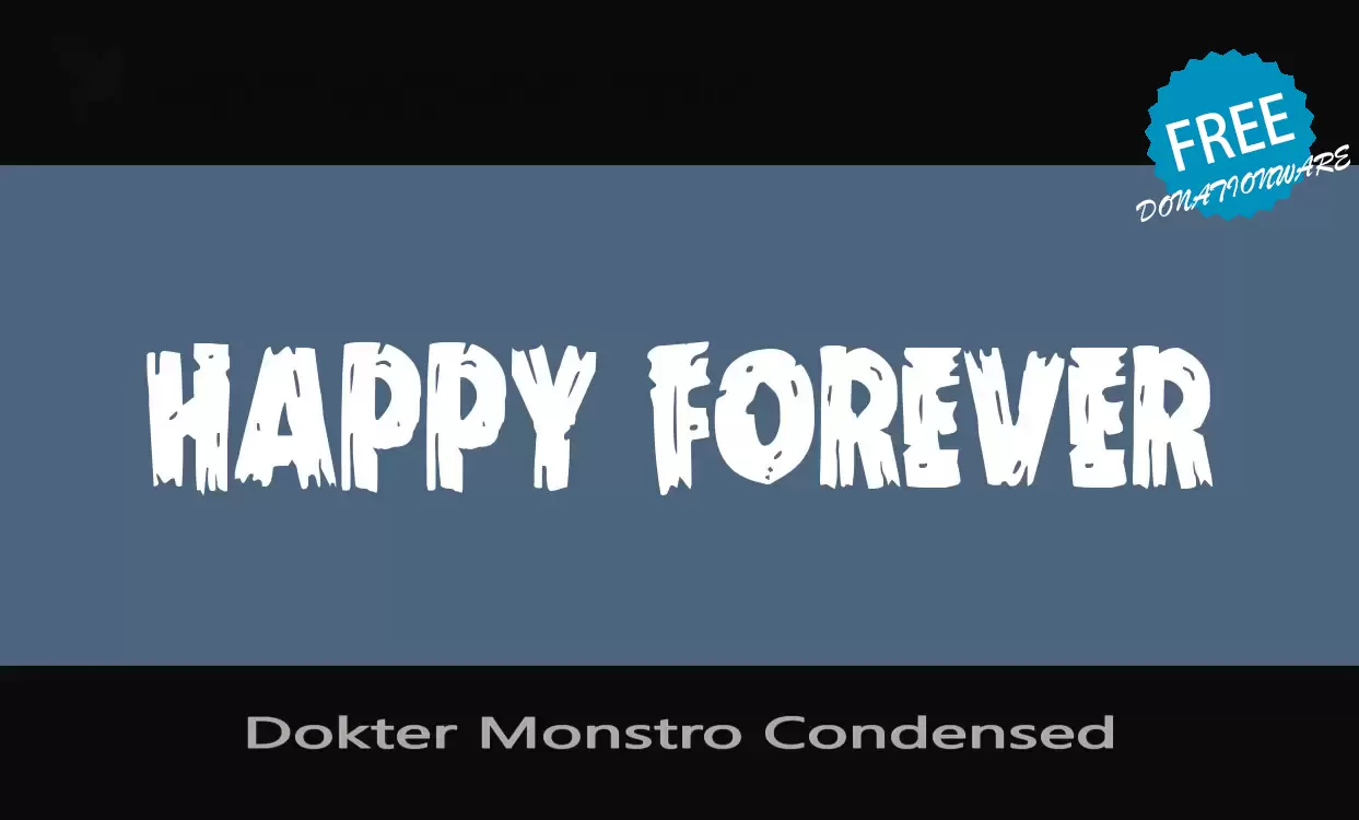 「Dokter-Monstro-Condensed」字体效果图