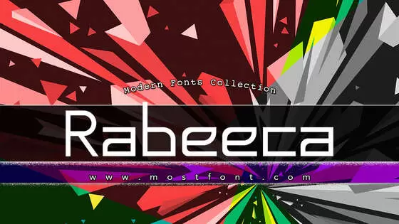 「Rabeeca」字体排版图片