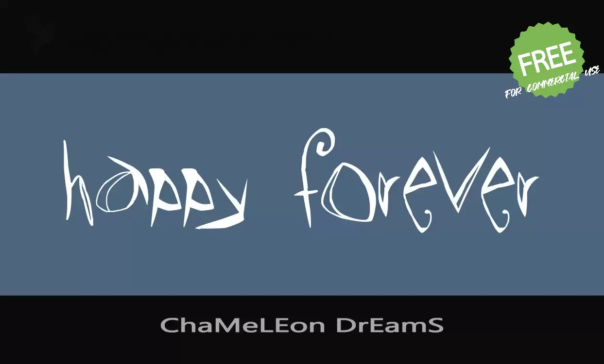 「ChaMeLEon-DrEamS」字体效果图