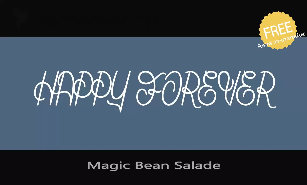 「Magic-Bean-Salade」字体效果图