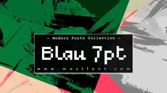 Typographic Design of Blau-7pt