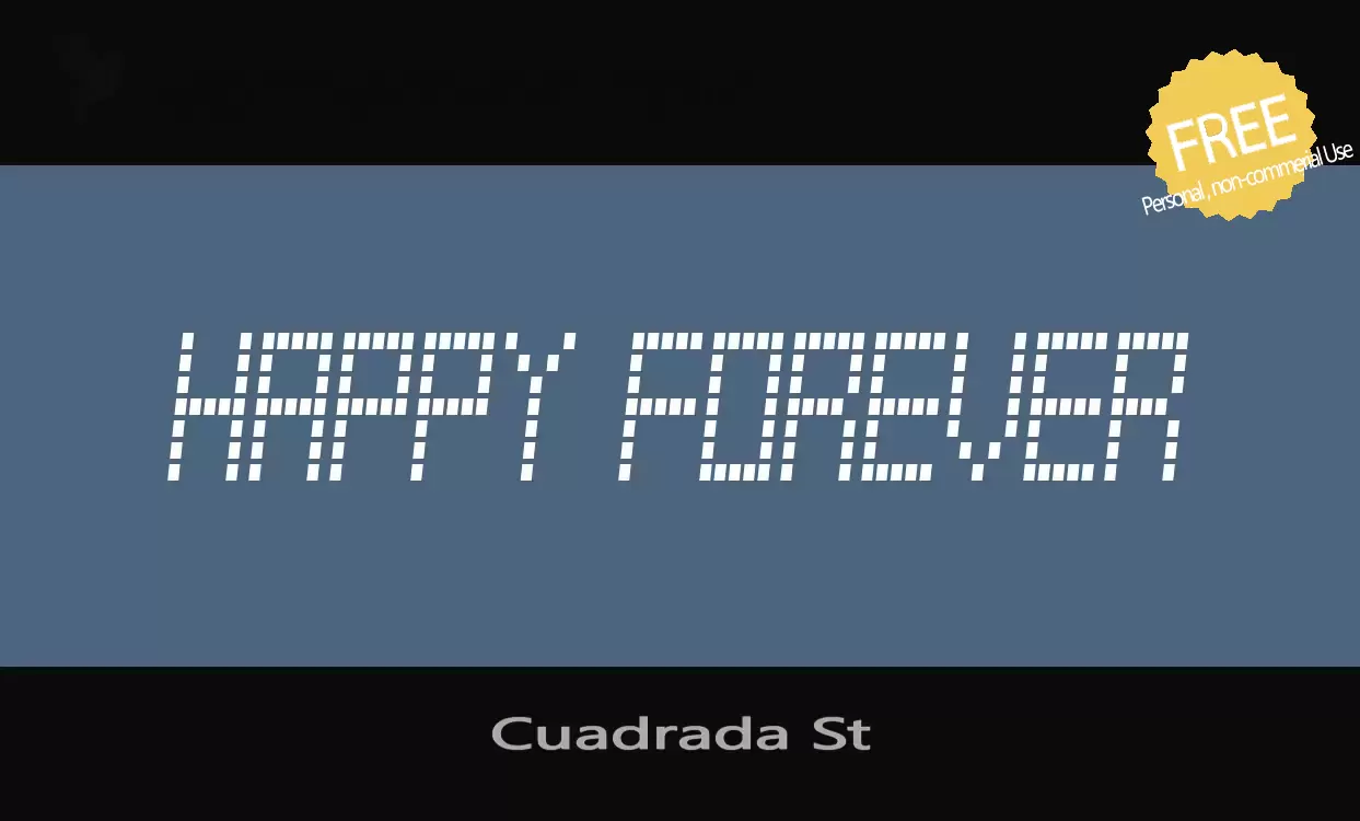 Font Sample of Cuadrada-St