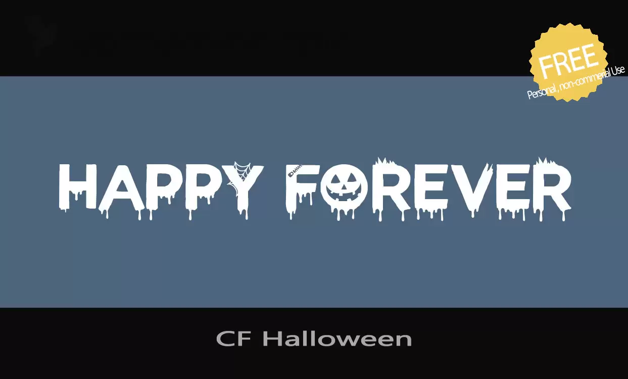 「CF-Halloween」字体效果图