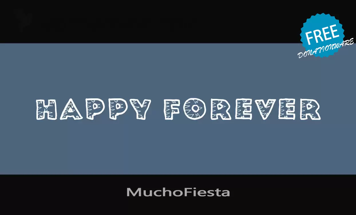 Font Sample of MuchoFiesta