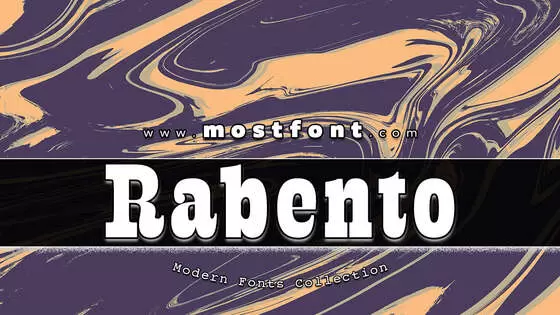 Typographic Design of Rabento-PERSONAL-USE-ONLY