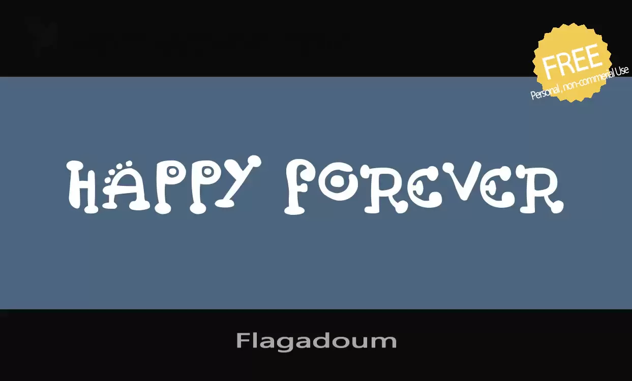「Flagadoum」字体效果图