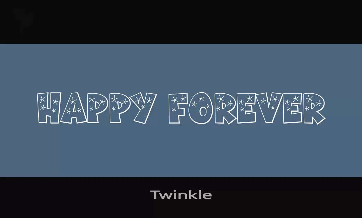 「Twinkle」字体效果图