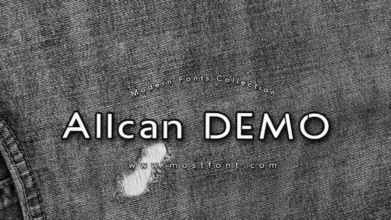 「Allcan-DEMO」字体排版图片