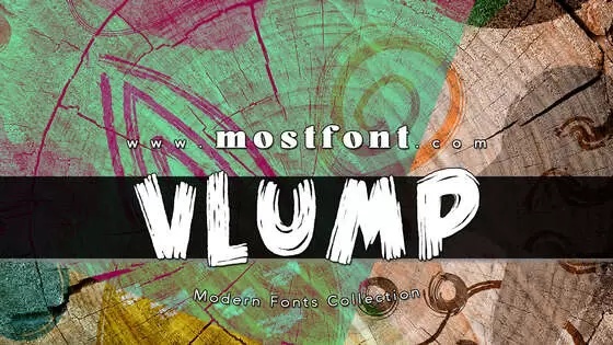 Typographic Design of Vlump-Black