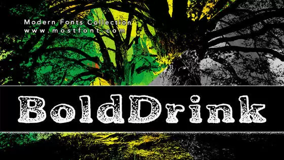 「BoldDrink」字体排版图片