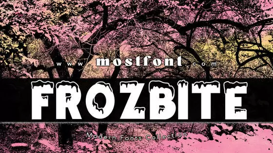 「FROZBITE」字体排版图片