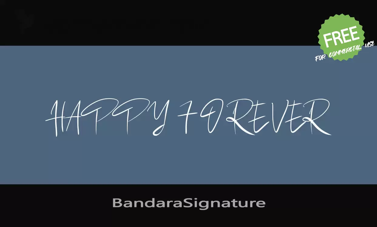 Sample of BandaraSignature