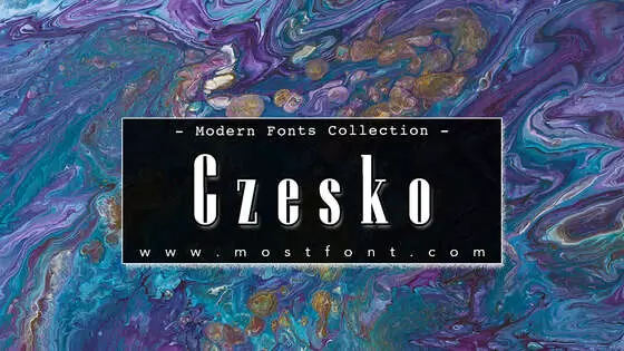 「Czesko」字体排版图片