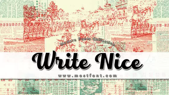 「Write-Nice」字体排版图片