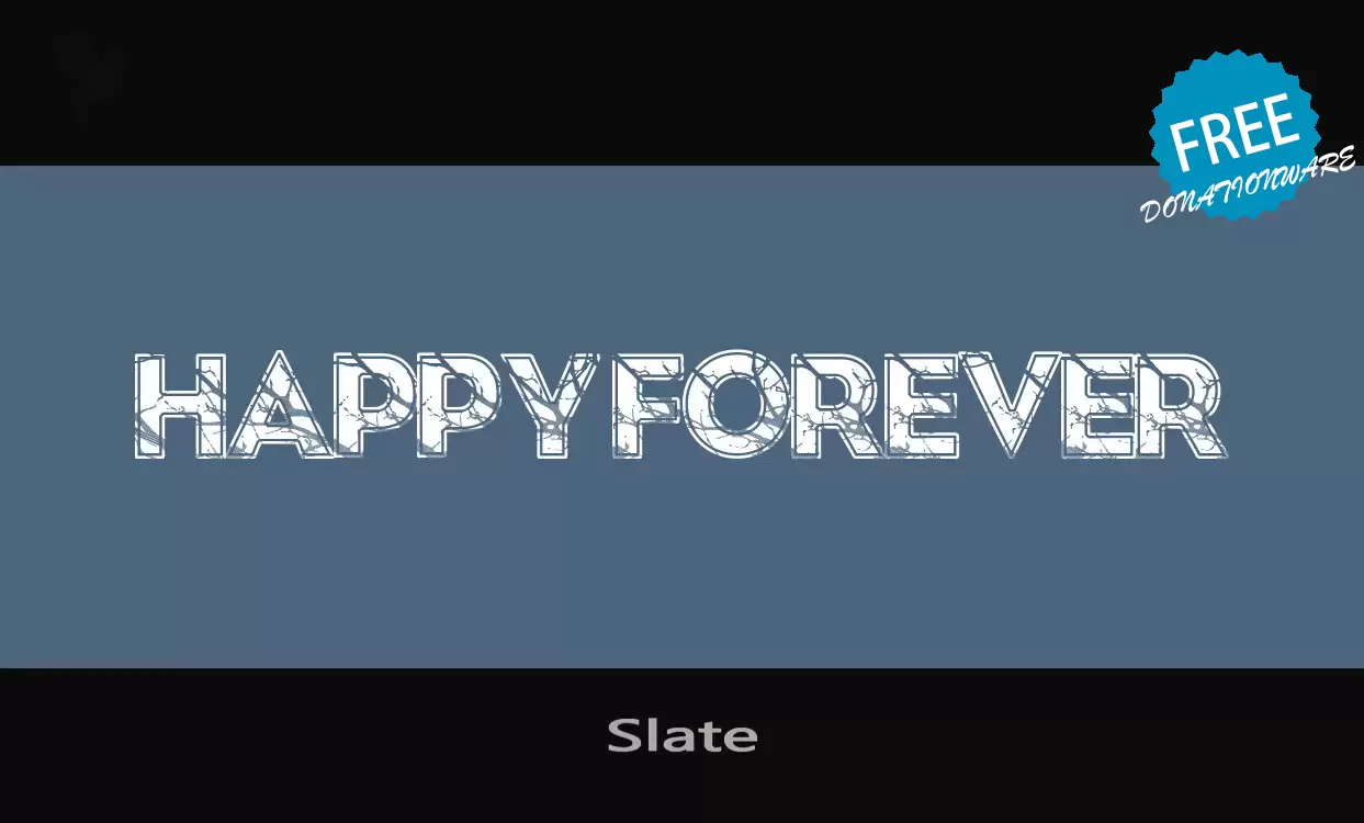 「Slate」字体效果图