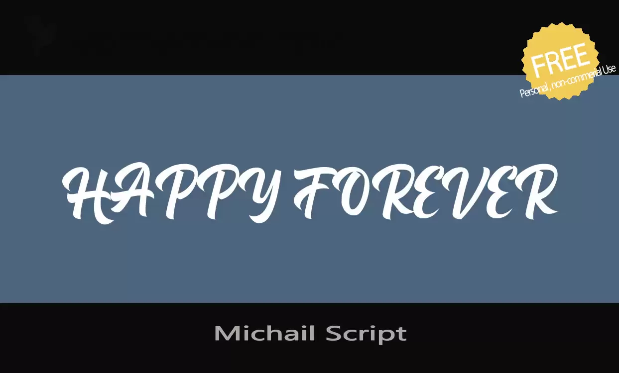 「Michail-Script」字体效果图