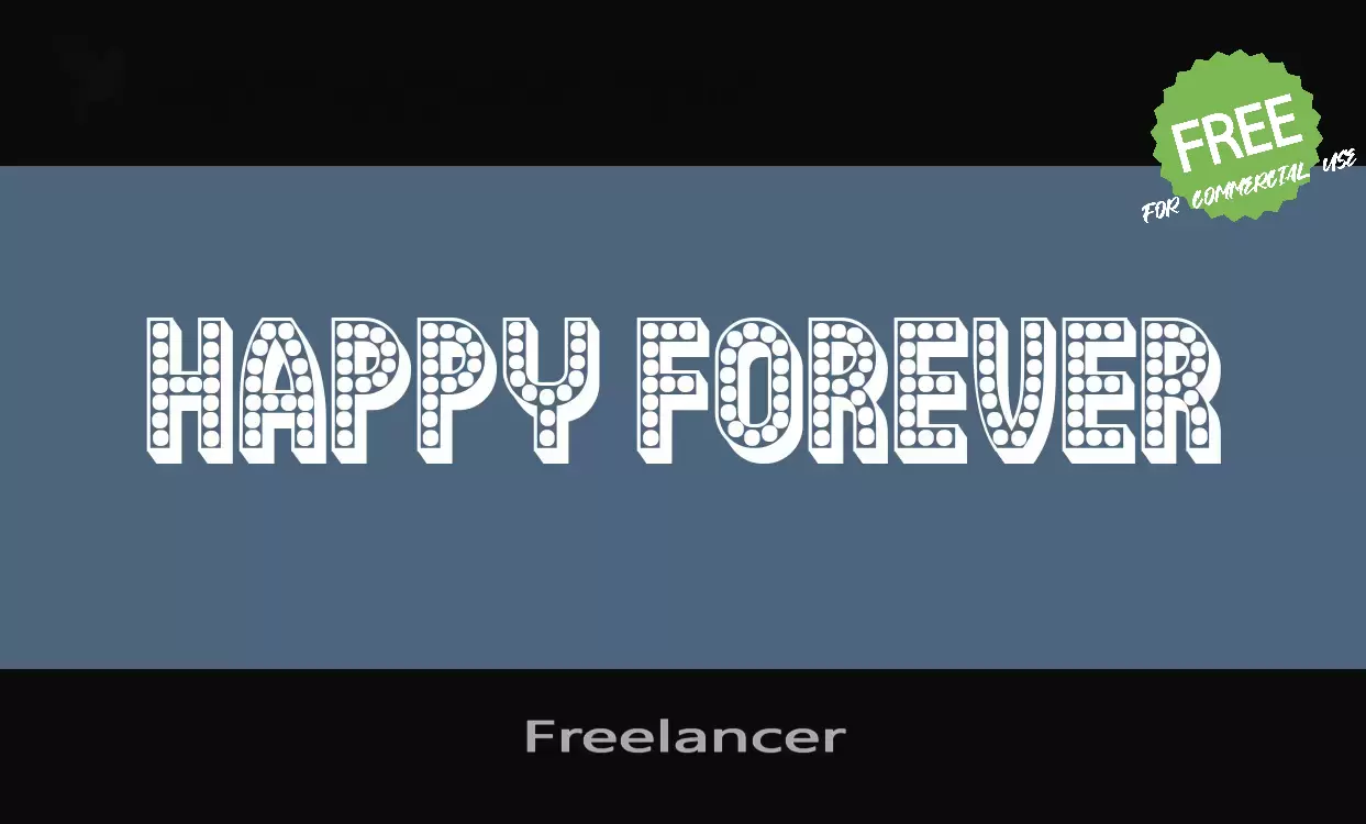 「Freelancer」字体效果图