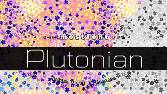 「Plutonian」字体排版图片