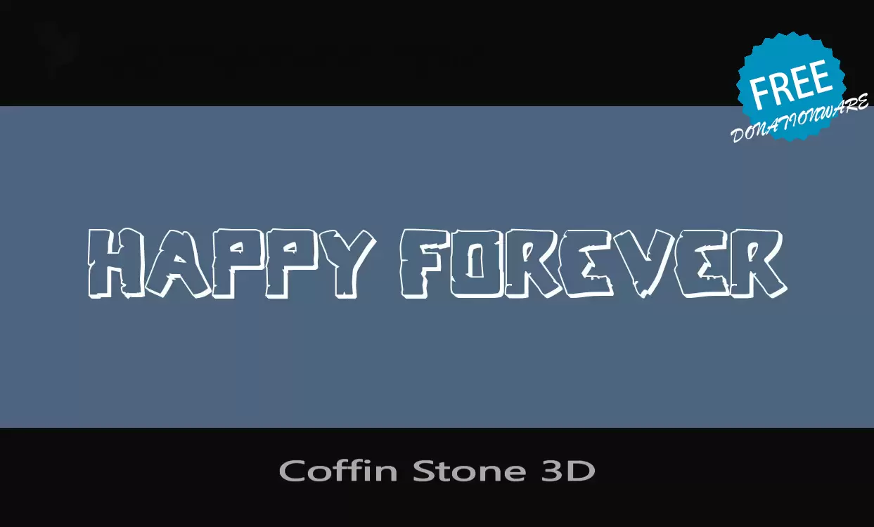 「Coffin-Stone-3D」字体效果图