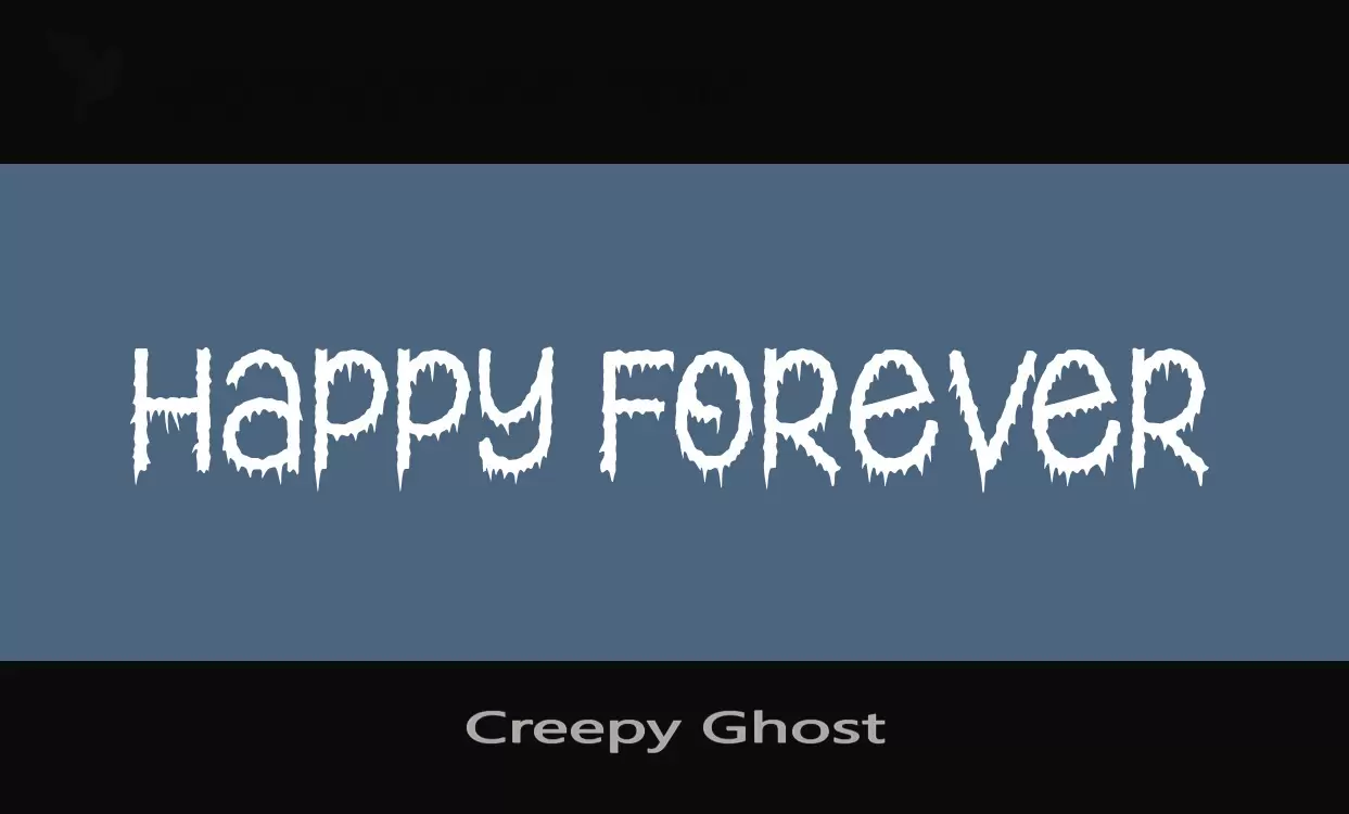 「Creepy-Ghost」字体效果图
