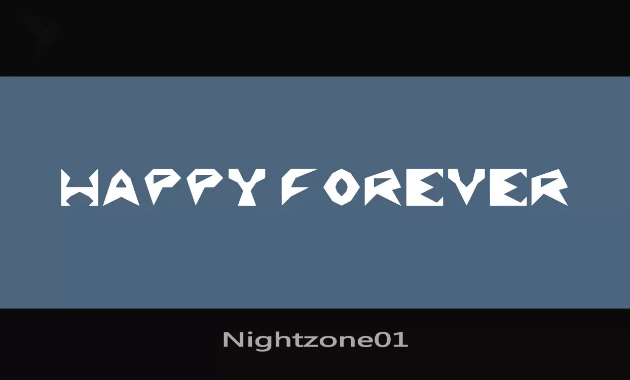 Font Sample of Nightzone01