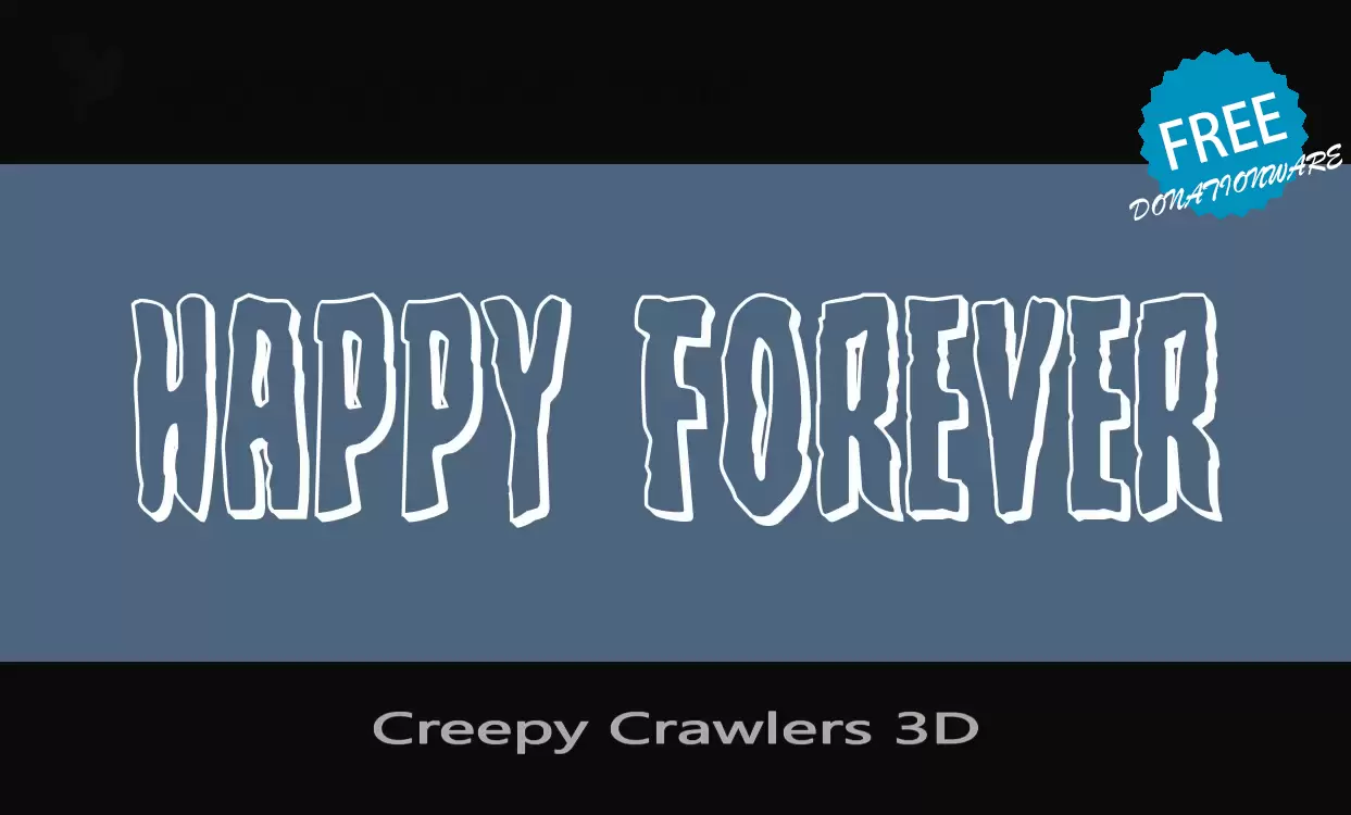 「Creepy-Crawlers-3D」字体效果图