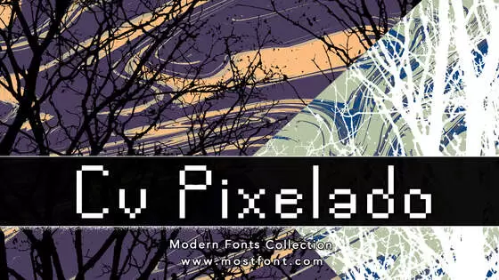 「Cv-Pixelado」字体排版图片