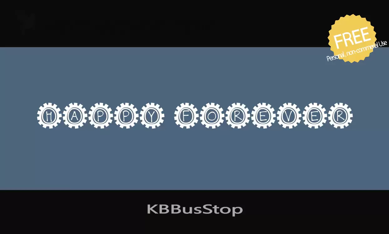 Font Sample of KBBusStop