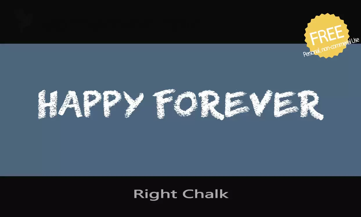 「Right-Chalk」字体效果图