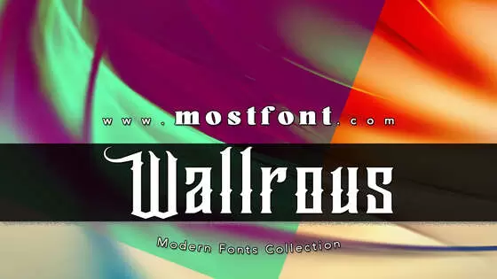 「Wallrous」字体排版图片