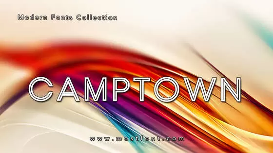 「CAMPTOWN」字体排版图片