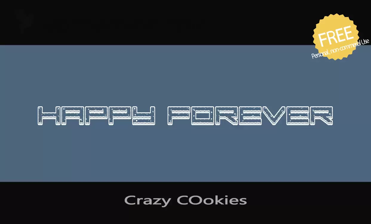 「Crazy-COokies」字体效果图