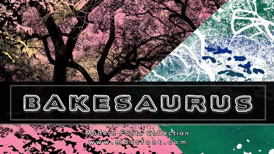 Typographic Design of Bakesaurus