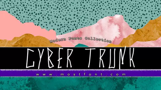 「Cyber-Trunk」字体排版图片