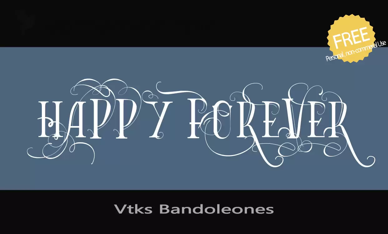 「Vtks-Bandoleones」字体效果图