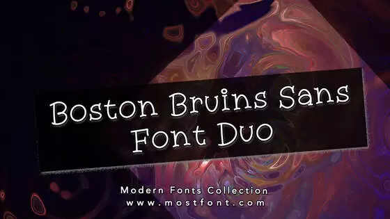 Typographic Design of Boston-Bruins-Sans-Font-Duo