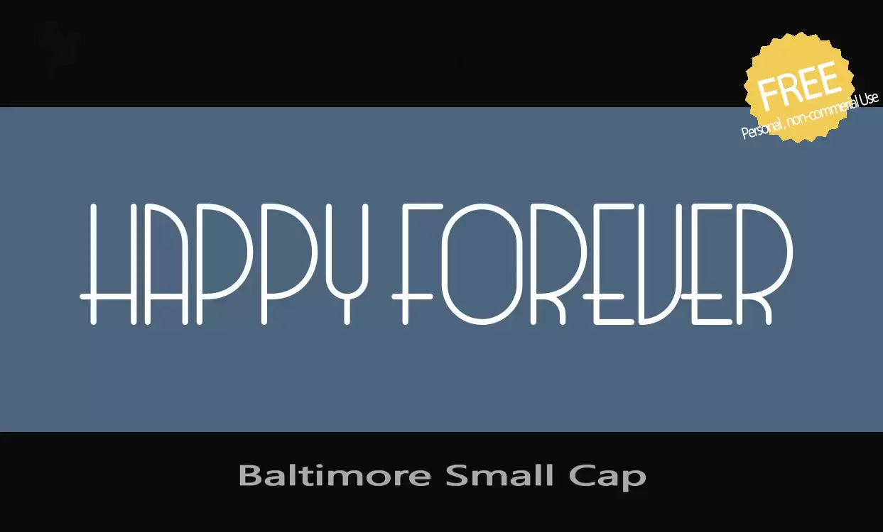 「Baltimore-Small-Cap」字体效果图