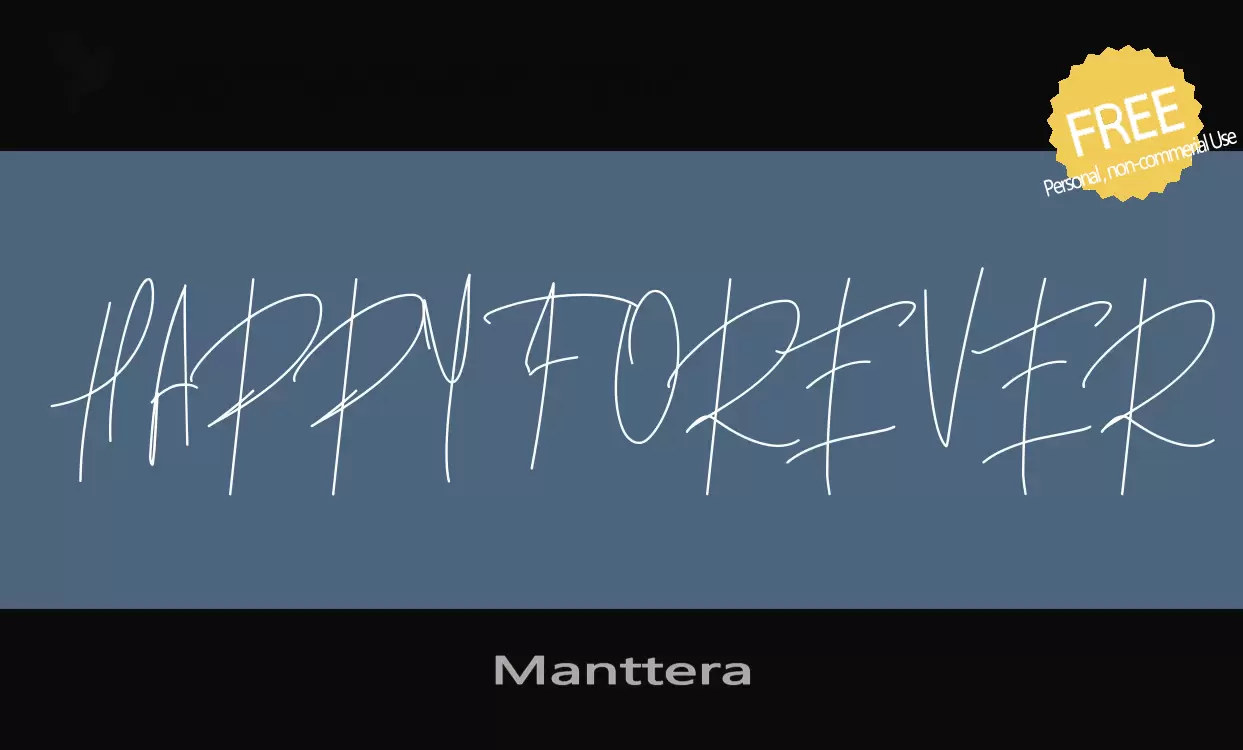「Manttera」字体效果图