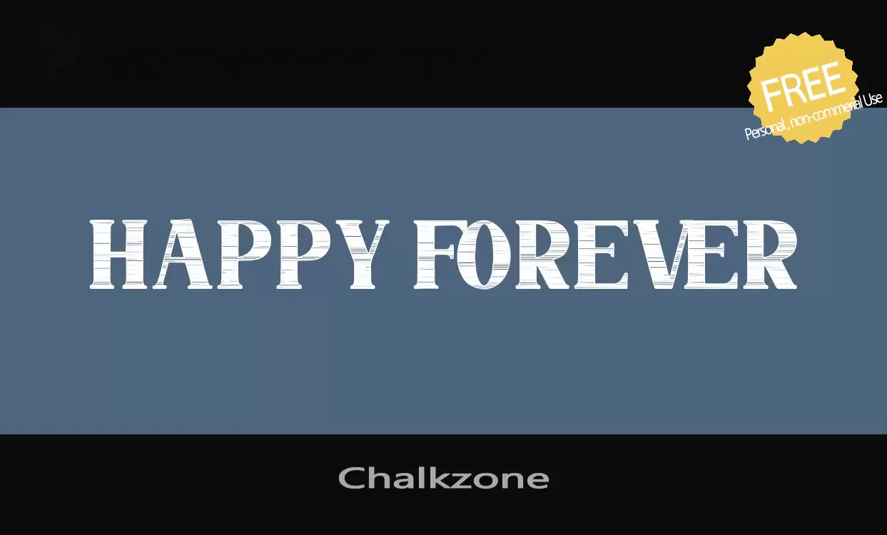 Font Sample of Chalkzone
