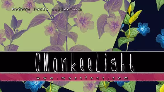 「CMonkeeLight」字体排版图片