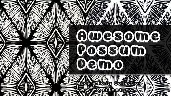 「Awesome-Possum-Demo」字体排版图片